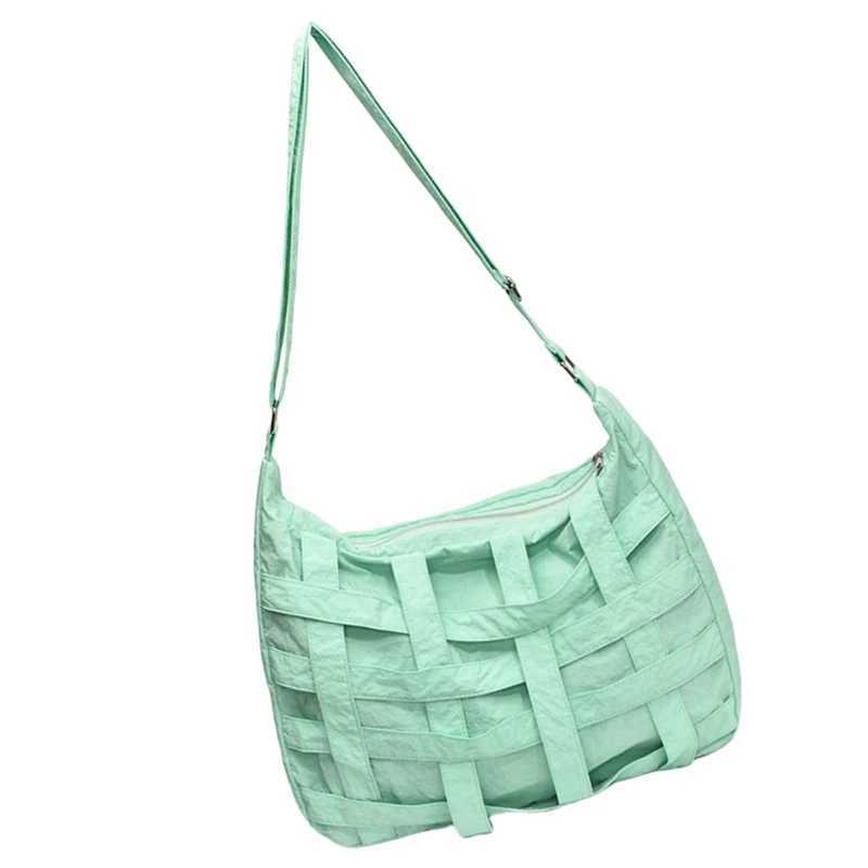 E74B Womens Solid Color Shoulder Bag Large Capacity Cross Body Bag Casual Messenger Bag M241014