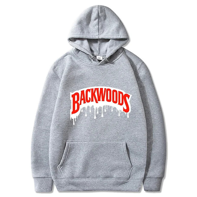 Dripping Backwoods Hoodies Men Fashion Letter Graphic Printed Sweatshirt Casual Cool Harajuku Streetwear Hooded Pullovers 241010