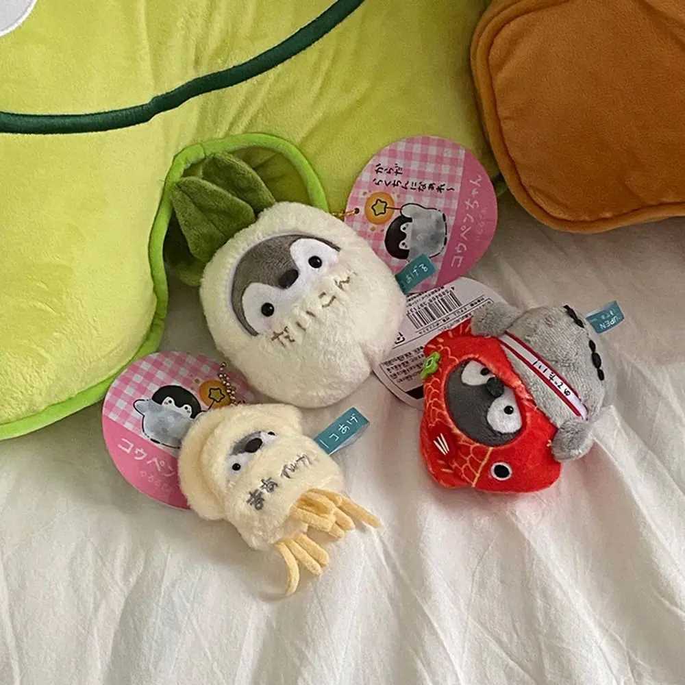 Interesting plush positive energy penguin pendant cartoon pendant decoration penguin doll keychain car keychain accessories Y241014