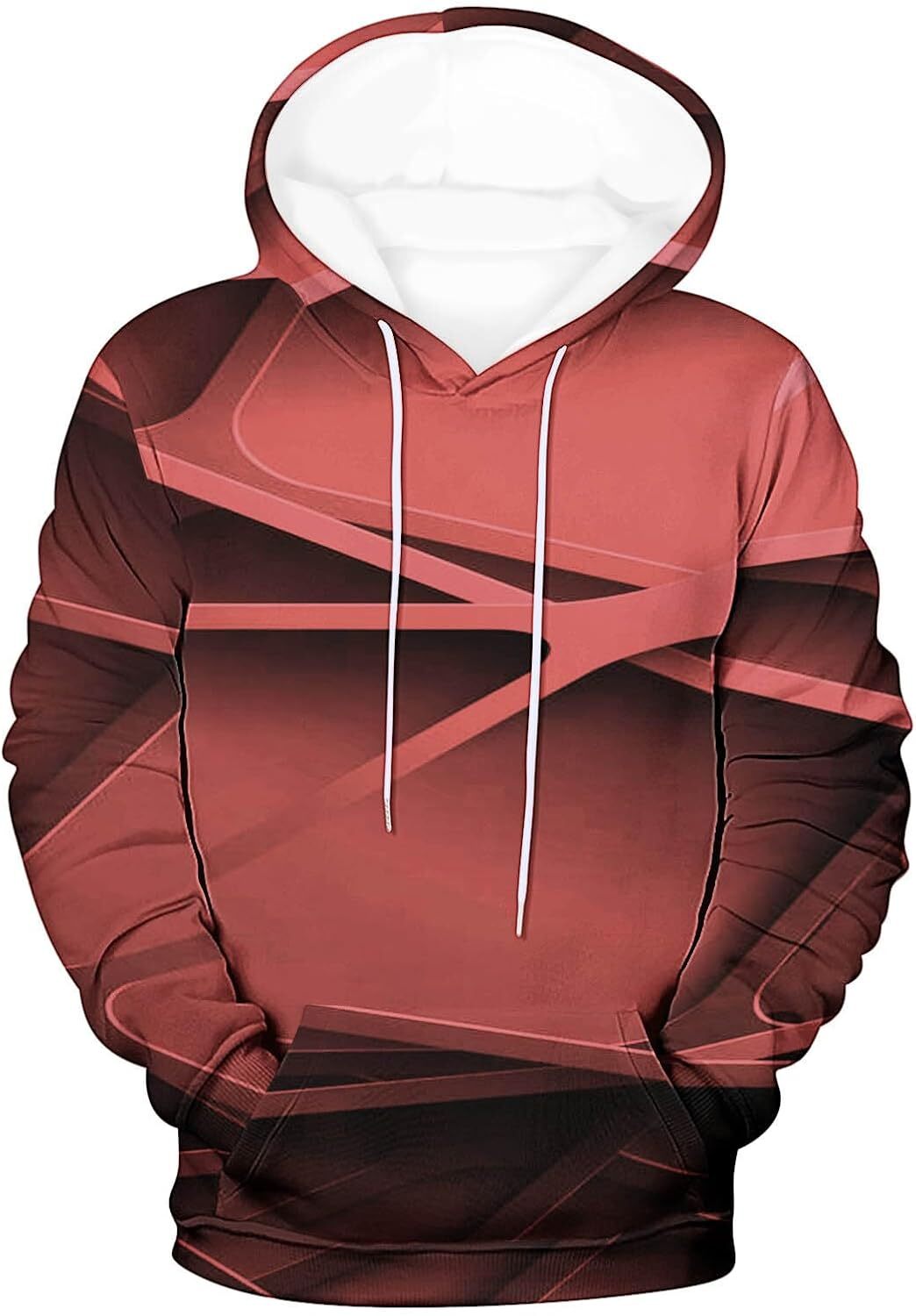 Hoodie for Mens Womens Hoodies for Men Graphic, Fashion 3D Printing Long Sleeve Pullover Tops Streetwear Fall Clothes Graphic Trendy Fashion