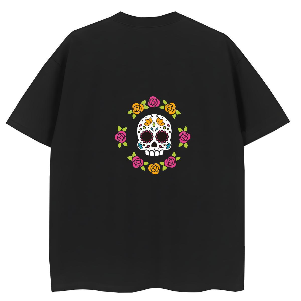 Designer T-Shirts 100% Cotton 230g Short sleeve Soft Casual skull Unisex Tshirts Nice Graphic Clothings