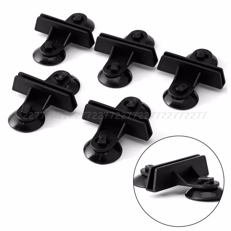 5pcs Black Plastic Divider Sheet Holder Suction Cups for Aquarium Fish Fish Product Pet Products JUN26 dropship