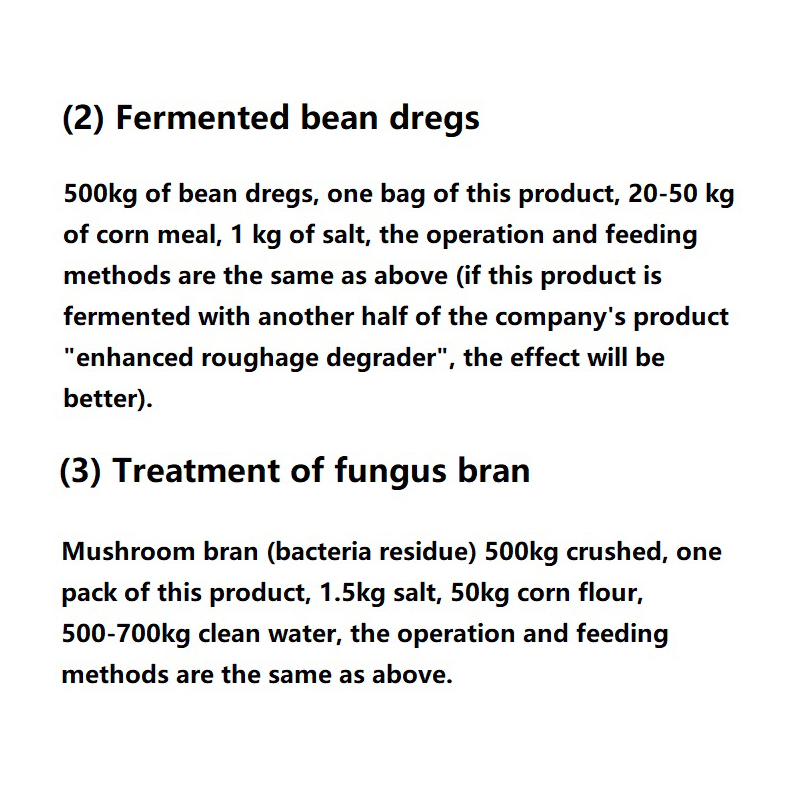 Enhanced Vitality 99 Enzyme Starter Breeding Poultry Veterinary Bacteria Forage Degraders Bean Dregs Swill Straw Feed