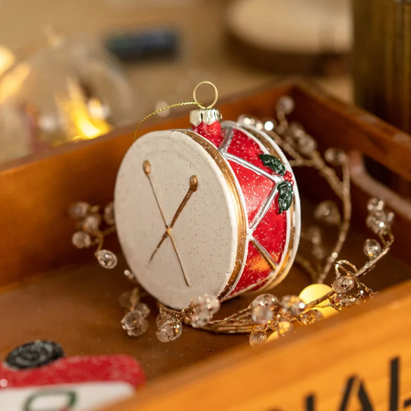 Colored Shaped Ball Tree Decorative Christmas Gift Bag Car House Snowman Garland Pendant 241008
