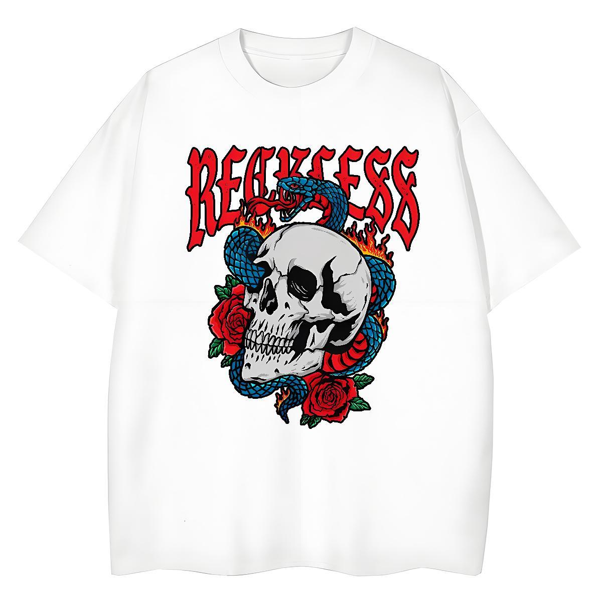 Stylist Women T Shirts 100% Cotton 230g Crew Neck Breathable Casual Beach skull Women Tshirts Wholesale Anime Tops Tees