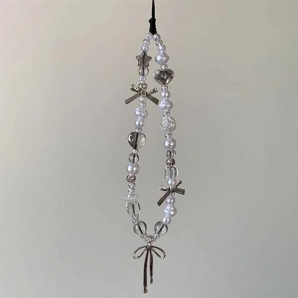 Korean Cute Ribbon Bow Love Phone Chain Tie Charm Bow Pendant iPhone Samsung Phone Accessories Girl Gift Y241014