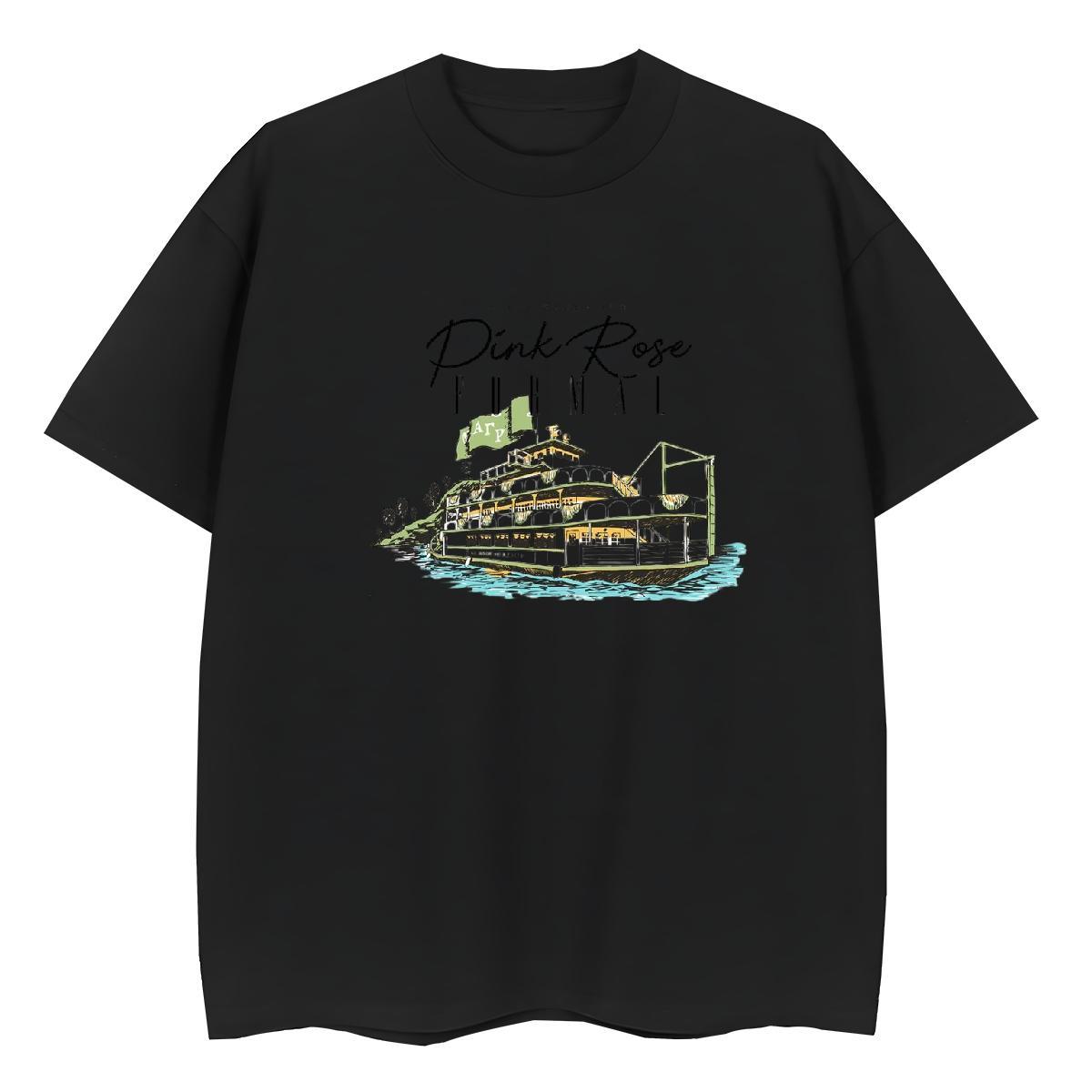 New T Shirt For Woman 230g Pure Cotton Short Sleeve O-Neck Sports Casual ship Unisex Tshirts Comfortable Anime Wear