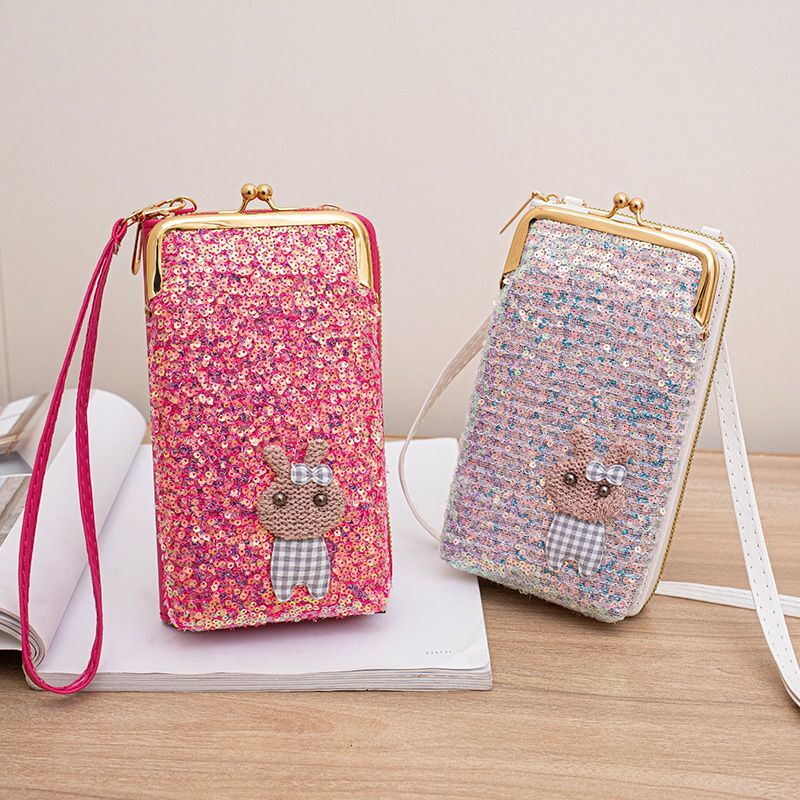 trend wallet New Designer Wallet Korean Edition Women s Long Wallet Clip Bag in Machine Swap Card Stand Single Shoulder Crossbody Bag