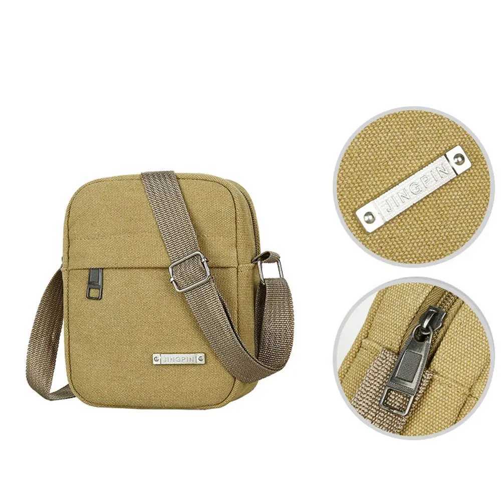 Convenient shopping bag single shoulder mobile backpack canvas backpack mens bag M241014