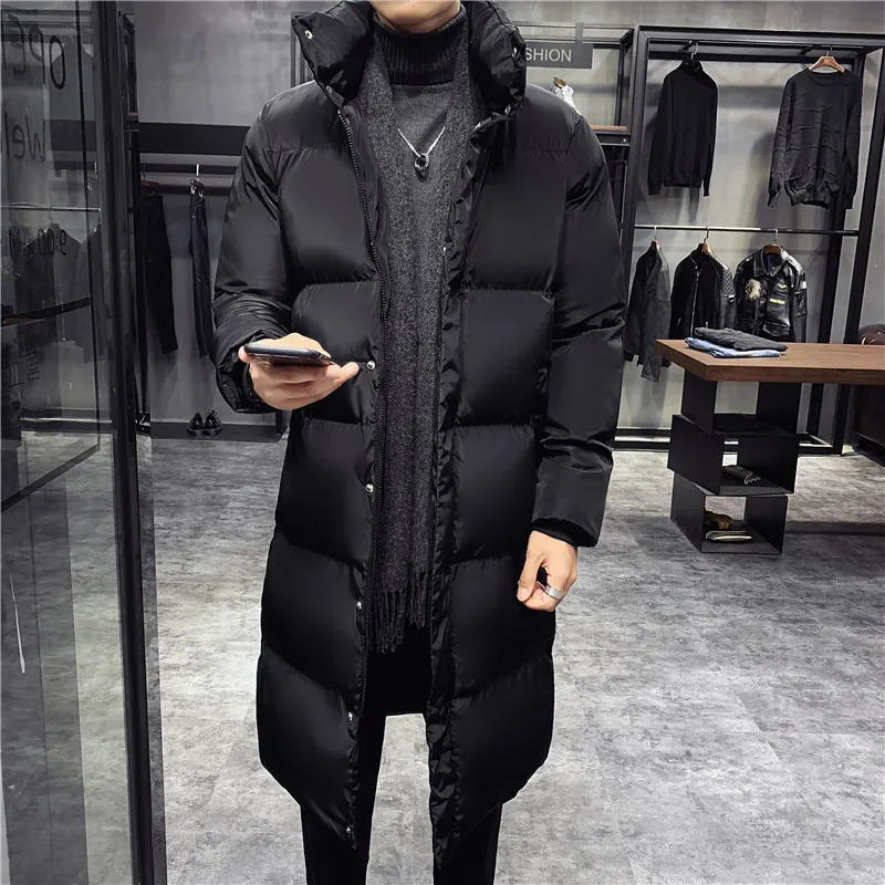 Plus Size 5XL Winter Casual Long Jacket Mens High Quality Casual Fashion Parka Mens Thick Windproof Jacket 241007