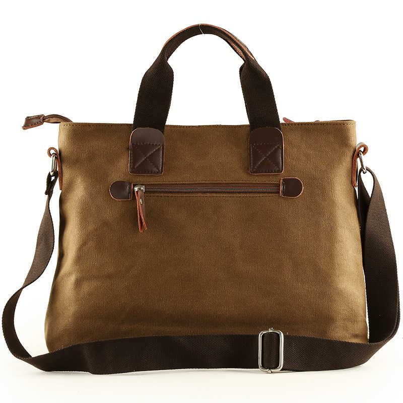 Amotis Men's Business Canvas Handheld Outdoor Crossbody Cross Bag Men's Single Shoulder Backpack 241015