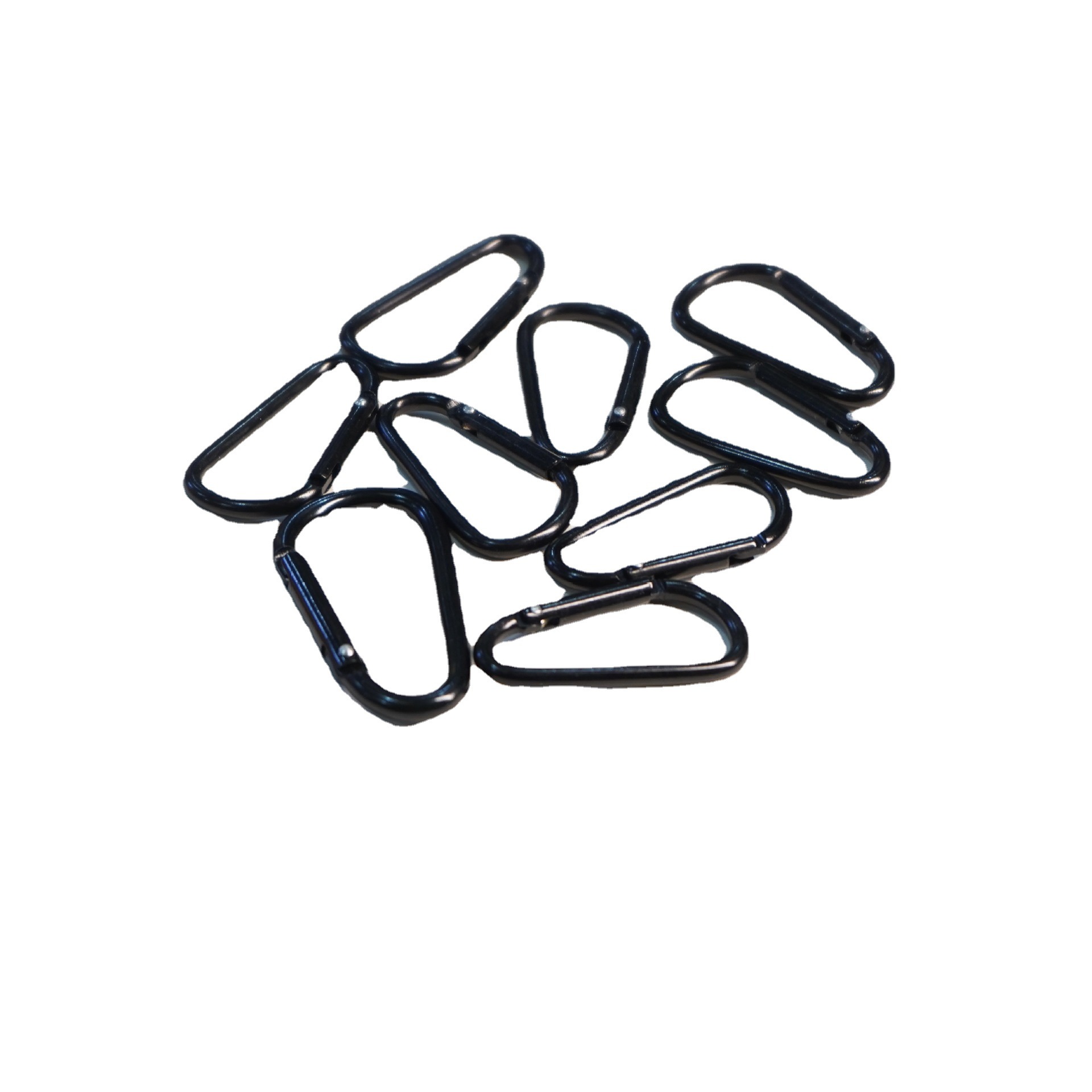 Large Black D-Type Carabiner for Outdoor Adventures - Bulk Available