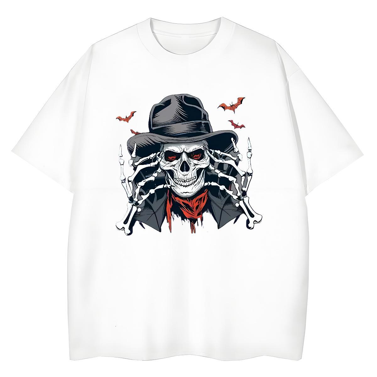 TOP Quality Womens T Shirts 100% Cotton 230g O Neck Short Sleeves Street Wear hat Unisex Tshirts Lady Anime Print Clothings