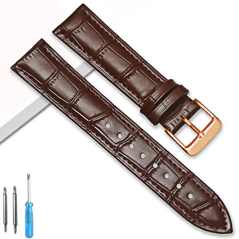Universal Replacement Leather Watch Strap Watchband for Men Women 12mm 14mm 16mm 18mm 20mm 22mm 24mm Band 241010