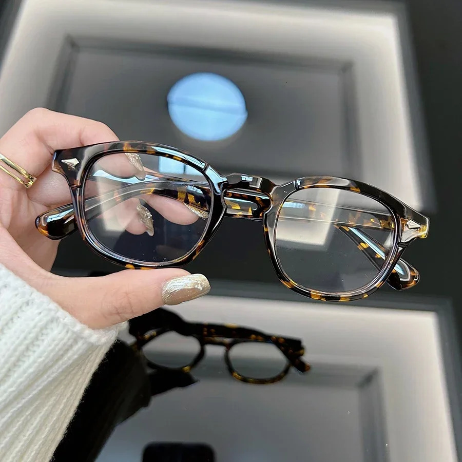 Vintage Round Glasse Men Oval Retro Eyeglasses Frame Male Clear Lens Unisex Outdoor Transparent Gafas 241014