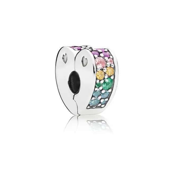 S925 925 Sterling Silver Square Rose Gold Paw Crown Bee Star Heart Beads Fit Original Dangle Charm Bracelet Women DIY Jewelry