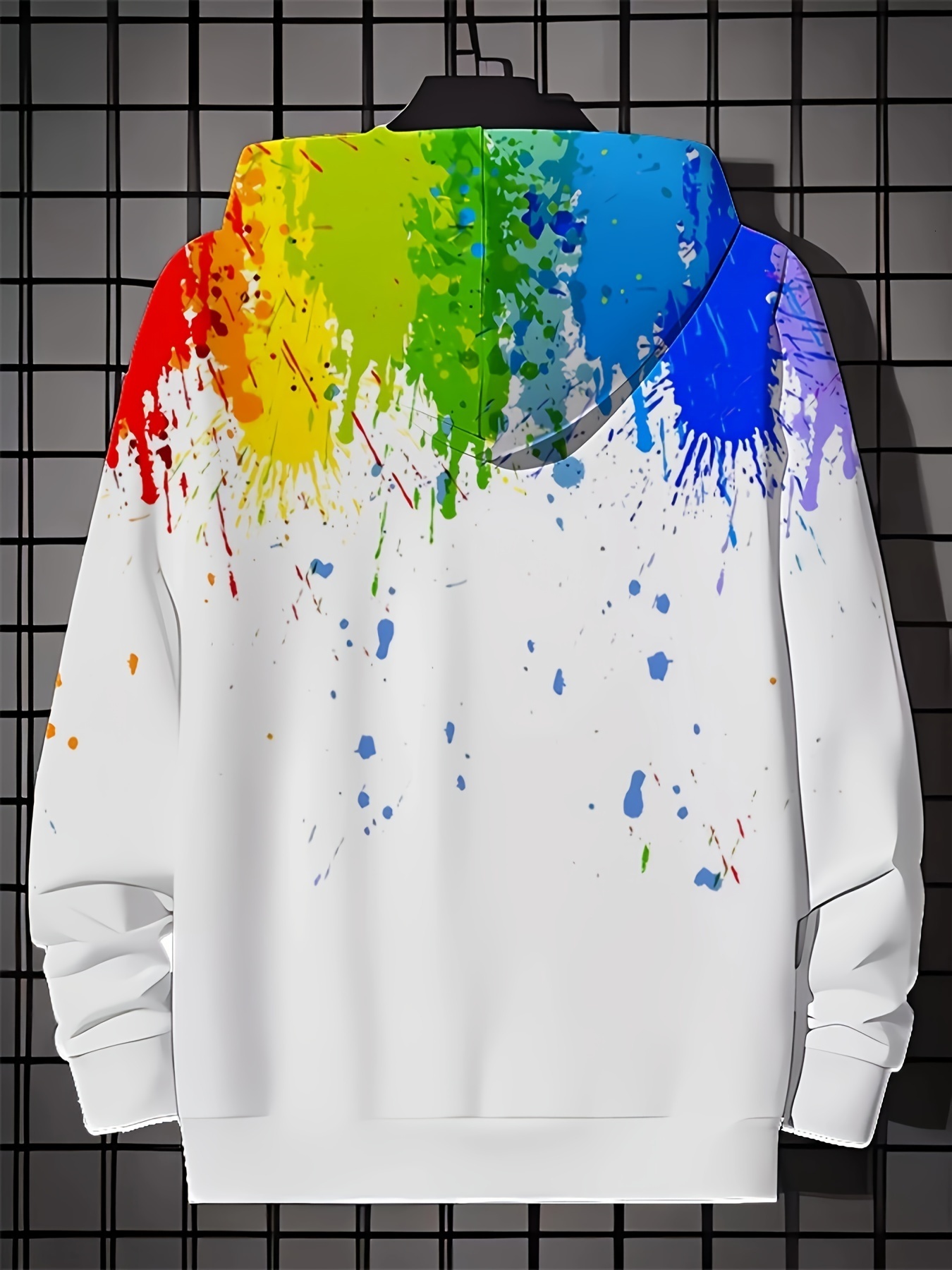 Men's Vibrant 3D Print Hoodie - Casual Pullover with Kangaroo Pocket, Polyester Blend, Machine Washable