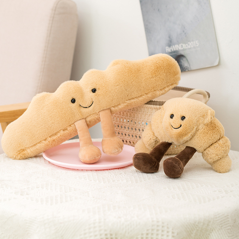 Jelly Cat Bread Doll Creative Soft Cute Little Doll Backpack Pendant Bedroom Ornaments Children'S Birthday Gift