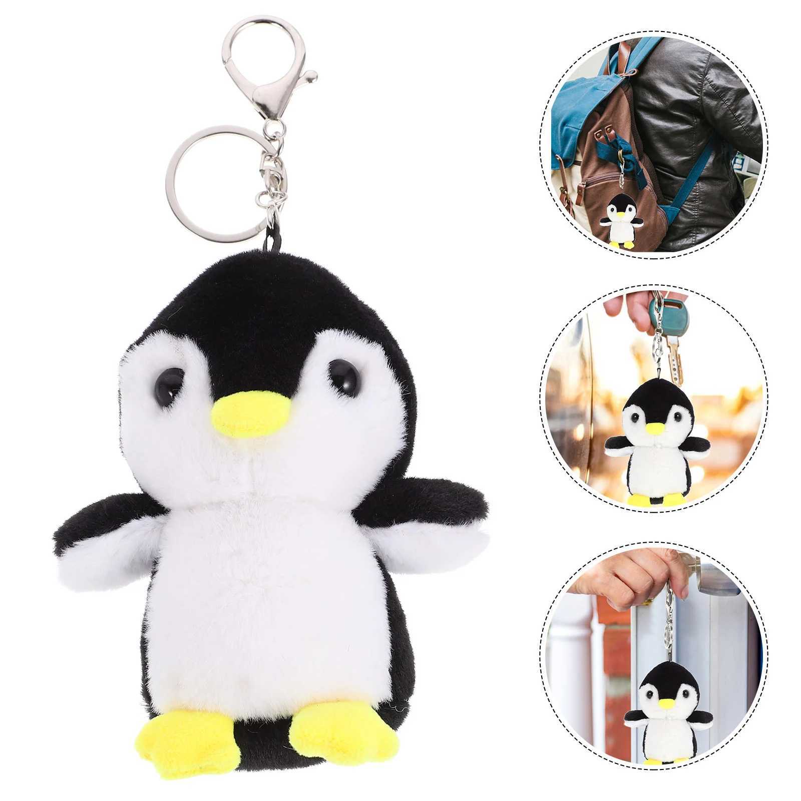 Mini Penguin Keychain Plush Penguin Cute Fillet Animal Small Fillet Penguin Pendant Keyring Wallet Y241014