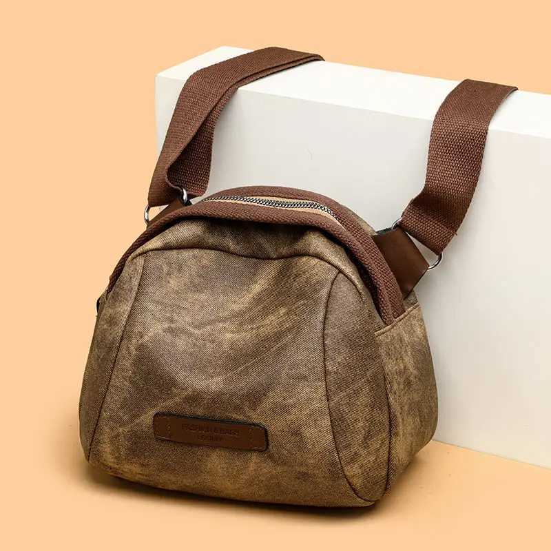 New small shoulder bag womens cross bag womens canvas full style womens Oxford cloth bag M241014