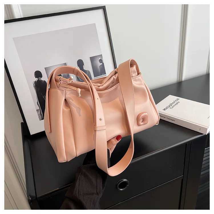 Green Simple Trend Womens Cross Body Bag Summer Commuter Fully Matching Trapezoidal Handbag Casual Buckle Bag 5-Color M241014
