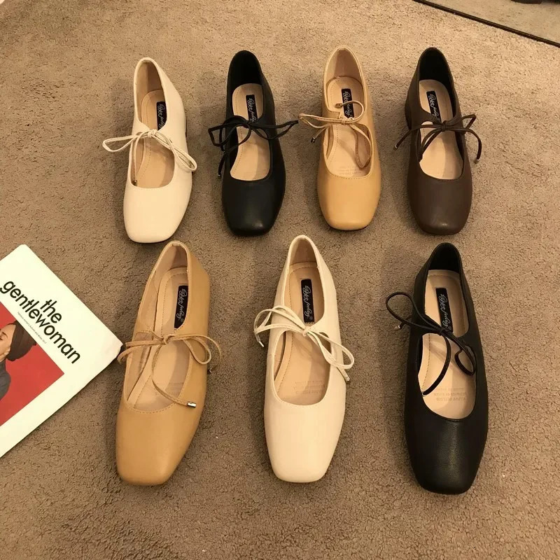 Casual Flats Comfortable Soft Boat Loafers Ballerina Shallow Round Toe Ballet New Flat Shoes Women Slip On Side 241014