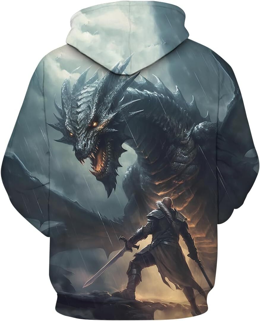 Hoodie for Mens Womens Mens Animal Shirt Retro Dragon 3D Printing Graphic Hoodie Hoodies Hooded Sweatshirts Graphic Hoodies sweatshirt Trendy Fashion