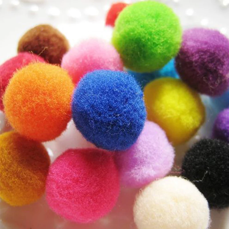 10 20 pcs/lot Soft Cat Toy Plush Balls Kitten Toys Candy Color Colorful Ball Interactive Cat Toys Play Scratch Catch Hamster Toy