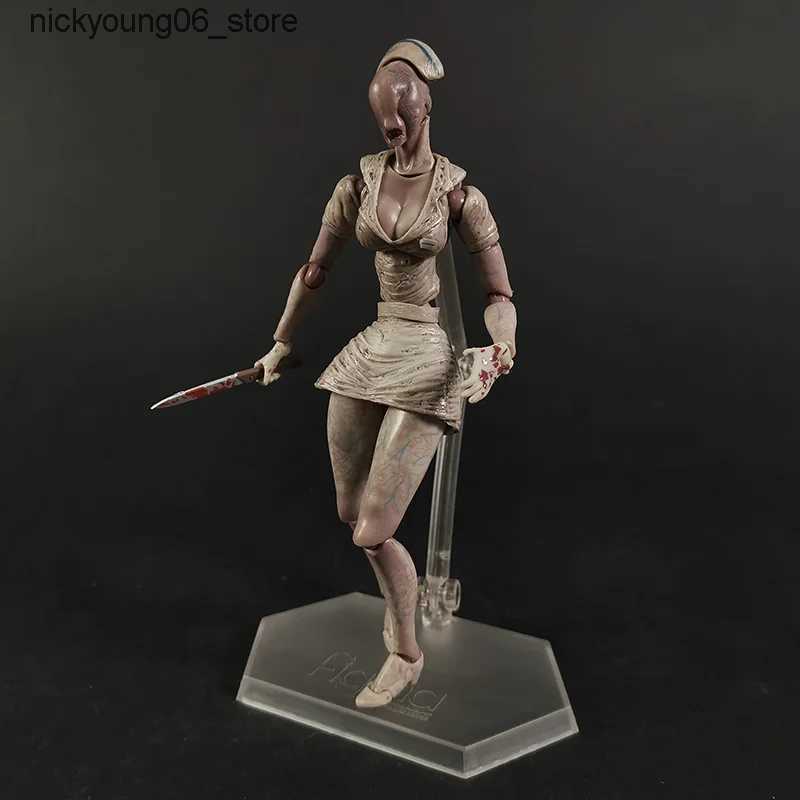 Action Toy Figures Figma SP055 Silent Hill Red Pyramd Thing / SP061 Bubble Head Nurse Figurine Collection Action Figure Model Toy Gift L240910