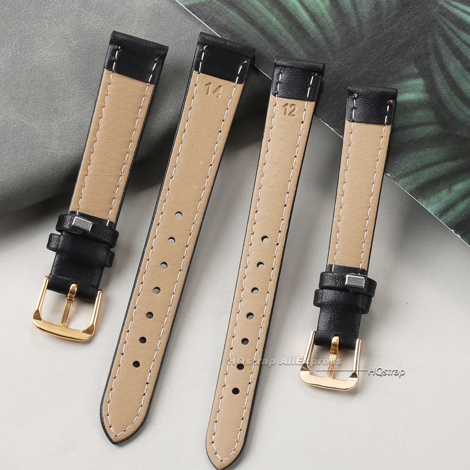 PU Leather Watch Band 12mm 14mm 16mm 18mm 20mm 22mm 8mm 10mm Thin Watchband Wrist for Women Men Waterproof Bracelet Accessories 241010