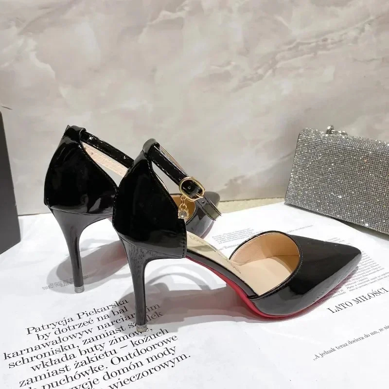 High Quality Nude Womens High Heels Style Classic Buckle Womens High Heels Fashion Pointed Toe Elegant Formal Shoes 241014