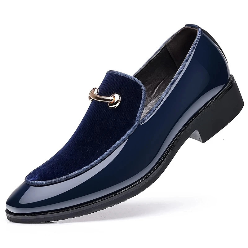 Men Shoes Leather Business Oxford Breathable Patent Formal Plus Size Man Office New Wedding Flats Male Black Dress Oxfords 241014