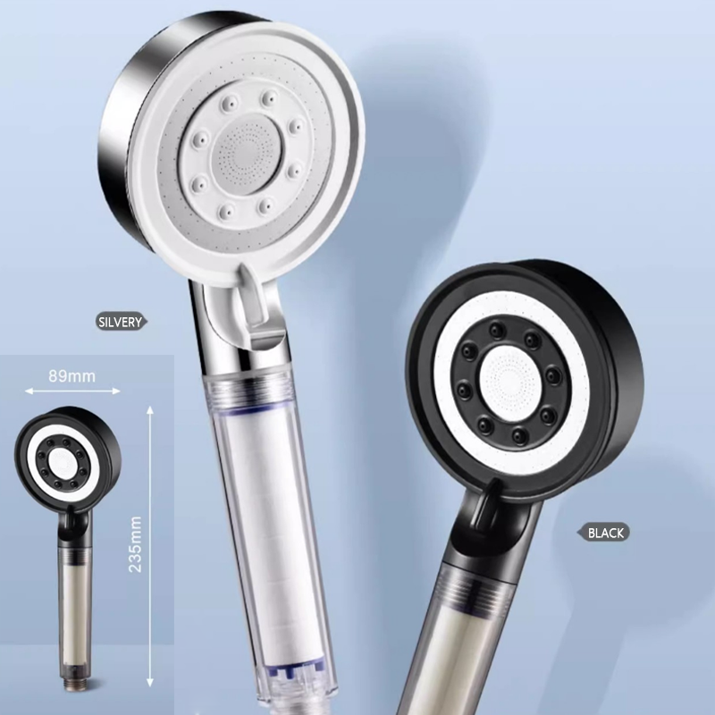 Filtering shower head shower head super powerful shower sun household lotus head pressurized large water output bath bar set
