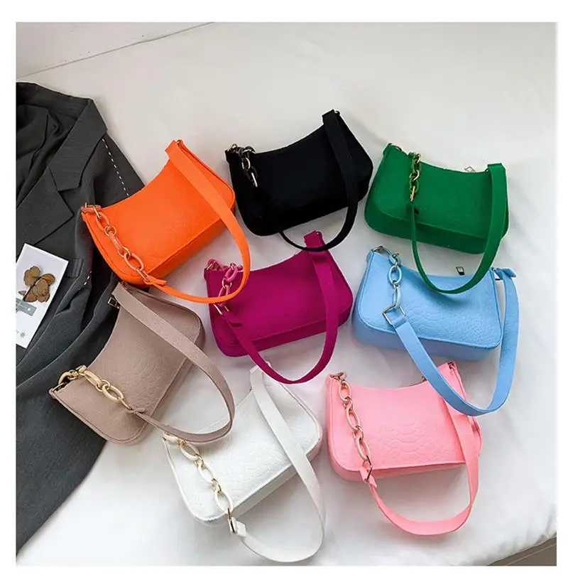 Womens Bag Fashion Felt Shoulder Bag Designer Shoulder Bag Bottom Bag Texture Armpit Handbag Womens Saddle Bag Wallet M241014