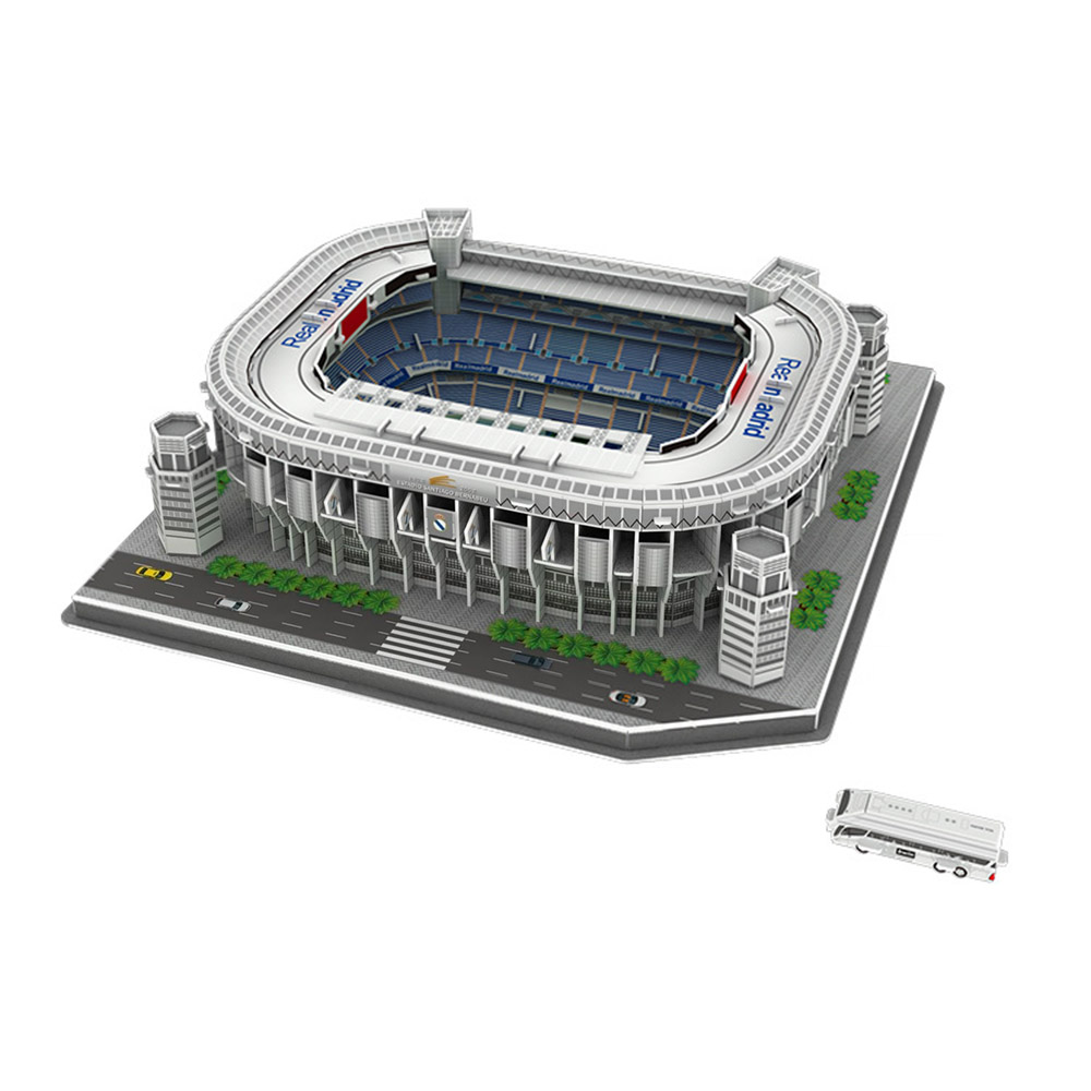 Interactive Architectural Bricks Toy Collection of World-Famous Stadia including Old Trafford and Barcelona's Nou Camp Football Field Toy Stadium
