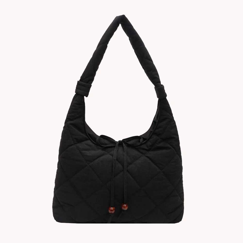 Shoulder Bag Nylon Large Capacity Puffer Tote for Ladies Quilted Casual Work Travel 241014