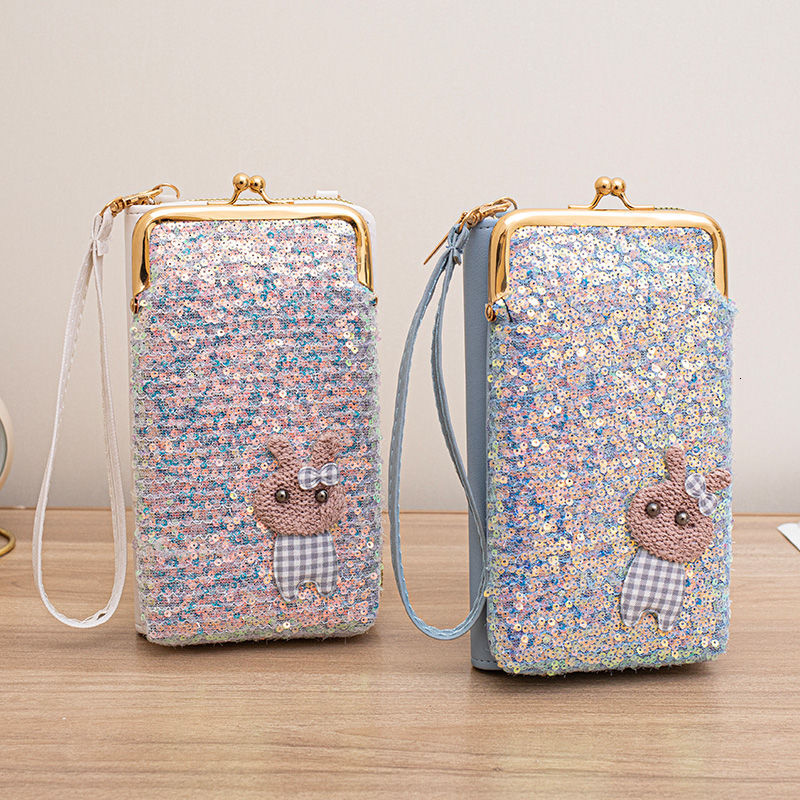 trend wallet New Designer Wallet Korean Edition Women s Long Wallet Clip Bag in Machine Swap Card Stand Single Shoulder Crossbody Bag