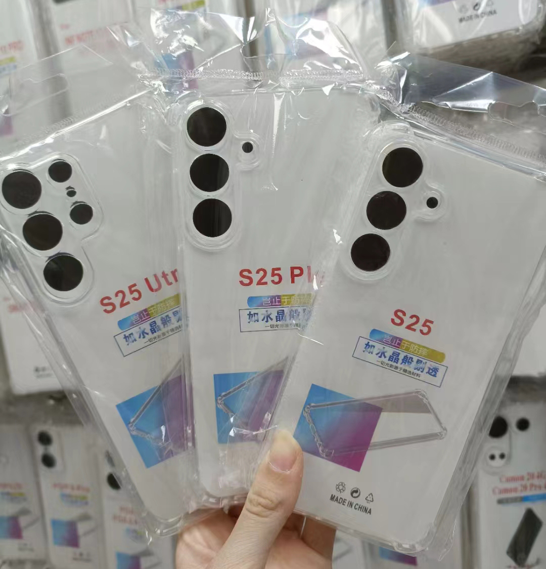 S25 Edge 1.5MM Soft TPU Shockproof Cases For Samsung S24 FE Ultra S23 Plus A16 A06 M35 M55 A55 A35 A05S A05 A15 A25 M54 A15 A14 Airbag Four Corner Cle