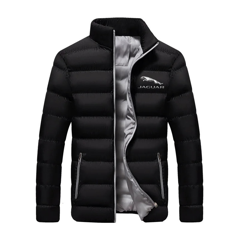 Winter Fashion Mens Zipper Frame Collar Cotton Jacket Casual Thick Warm Parka Hip Hop Street Slow Running Sports Jacket 241007