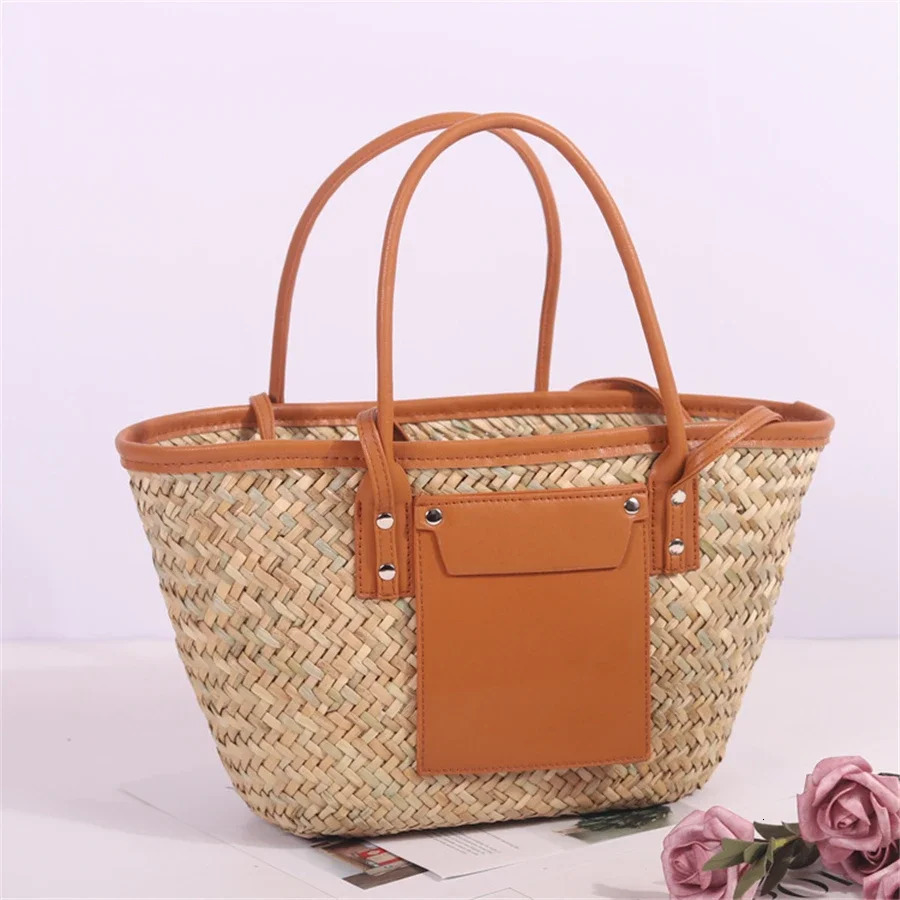 womens y shoulder bag portable beach messenger shopping large hollow handbag 241014