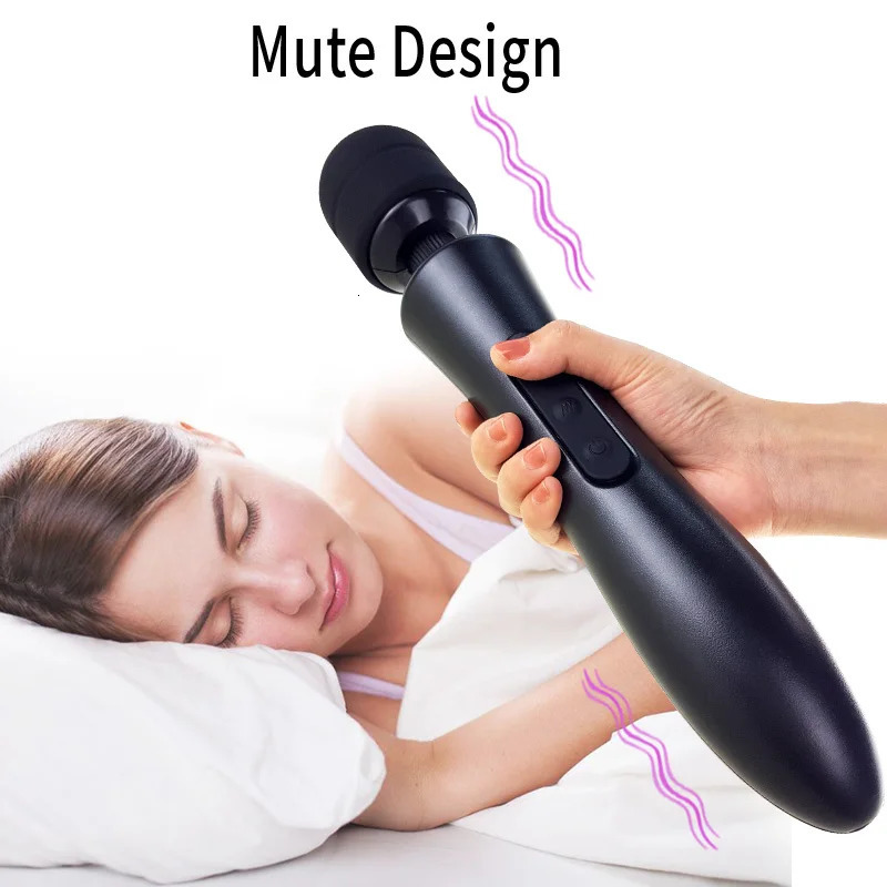 Powerful Magic Wand Vibrator for Women Big AV Body Massager G Spot Clitoris Stimulator USB Charging Adult Sex Toys for Woman 241014