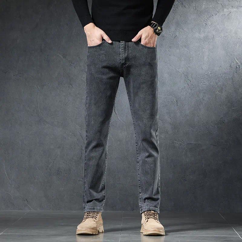 2025 S Fashion Designer Men S Jeans Regular Classic Straight Business Denim Pants Fashion Casual Comfortable Stretch Male Brand Clothing Trousers