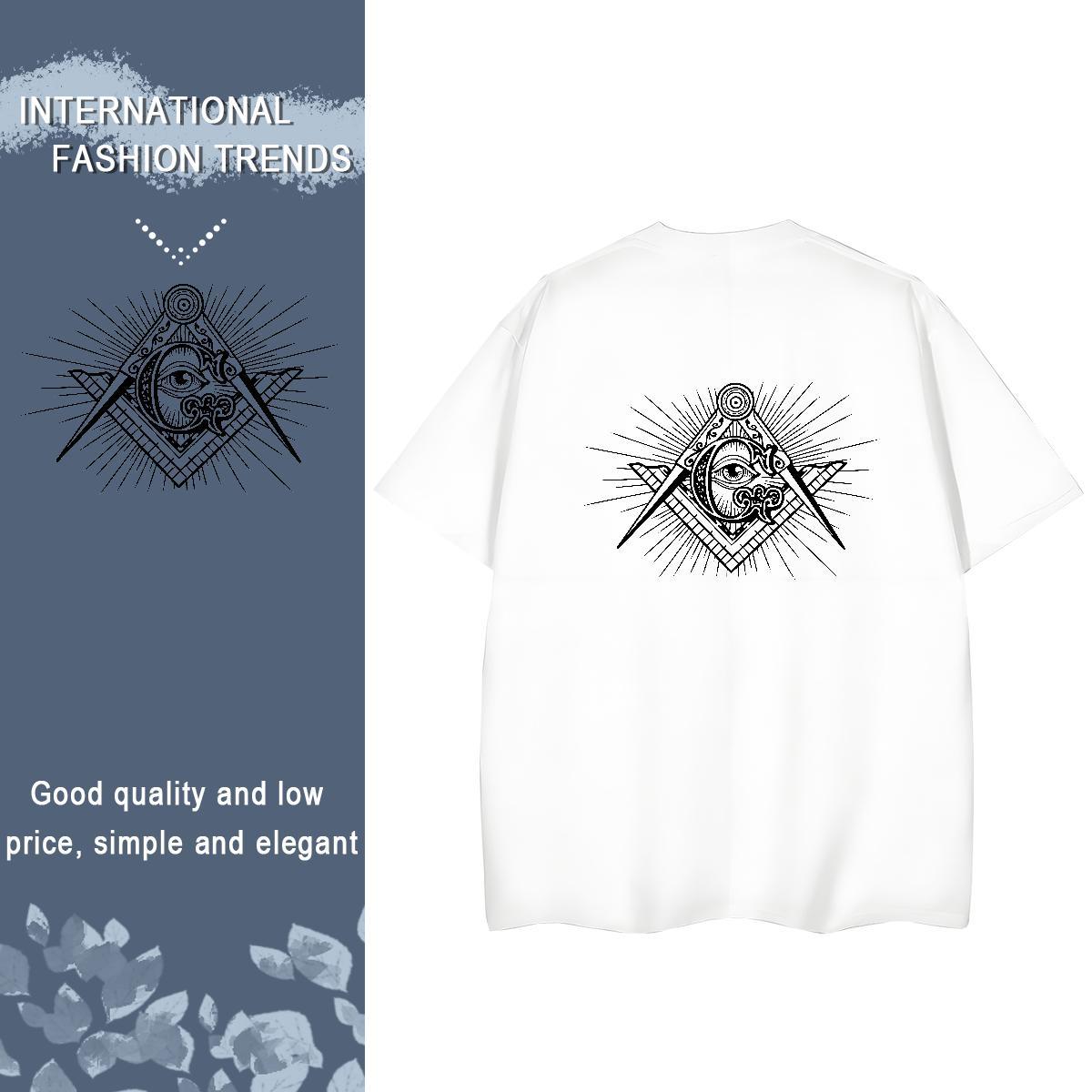 Fashion T-Shirts 100% Cotton 230g Breathable Crew Neck Daily Outfit eye of the devil Women Tees High quality Custom Cartoon Tee Shirt