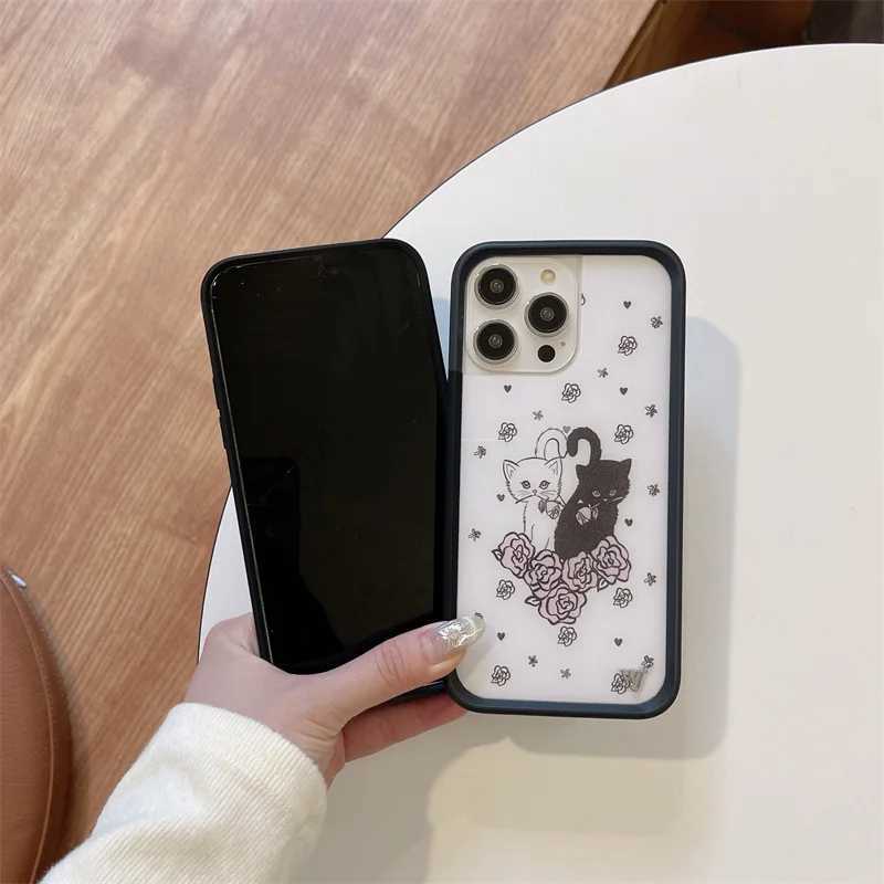 New Arrival Wildflower 3D Animal Skunk Fox Phone Case iPhone 16 15 14 13 12 Pro Max Plus 14 Pro 15 Pro Fabric WF Cute Cartoon Cover Funda Z241012