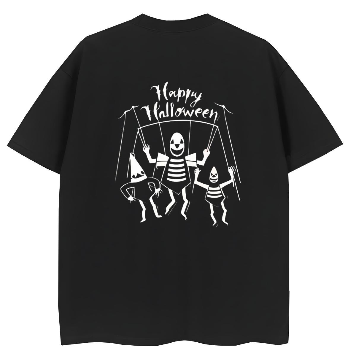 Classic Woman T Shirts 230g Cotton Breathable Crew Neck High Street Hip Hop halloween Women Tshirts Comfortable White Plus Size Clothings