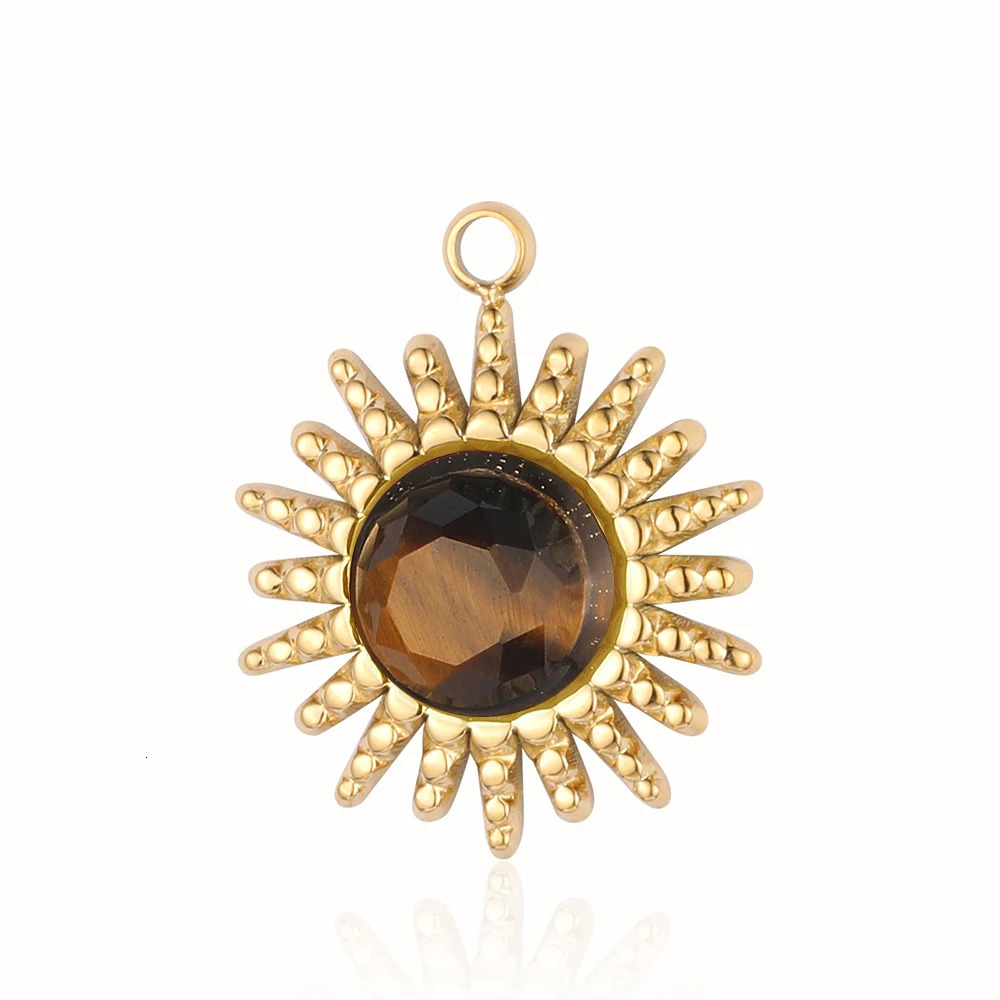 3pcsLot Stainless Steel Sun Star Charm Pendant for DIY Jewelry Making Necklace Earring Wholesale 241010