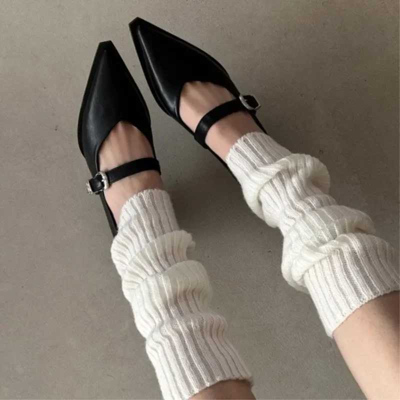 Women Spring Leather Pumps Fashion Pointed Toe Mary Janes Shoes Solid Color Womens Lace Up Low Heels Shoes Zapatos MujerLX241014