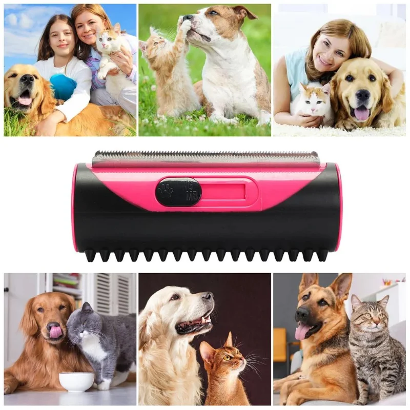 Pet Dog Car Grooming Brush Slicker Brushes Hair Shedding Self Cleaning Sofa