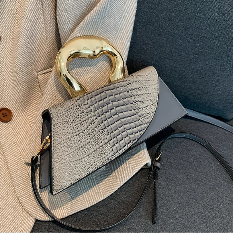 Solid Alligator PU Shoulder and Crossbody Bags Personality Style High Quality Hand for Women 2024 Fashion 241011