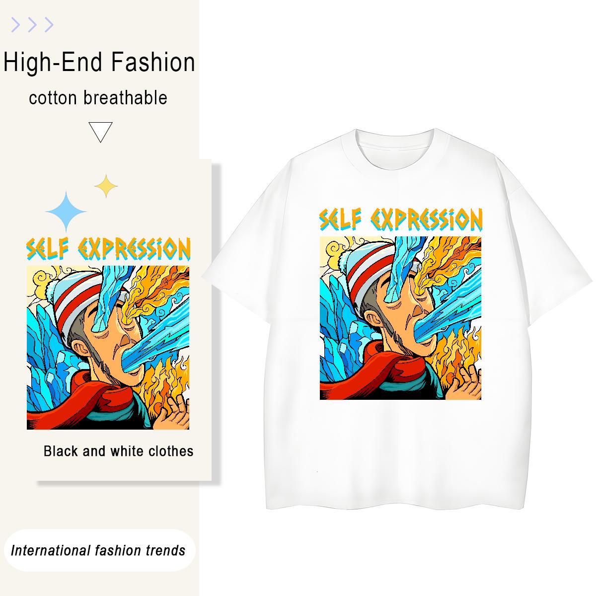 Factory Direct Womens T Shirts 230g 100% Cotton Breathable Sports Casual portrait Woman Tshirt 5A DIY Logo Clothings